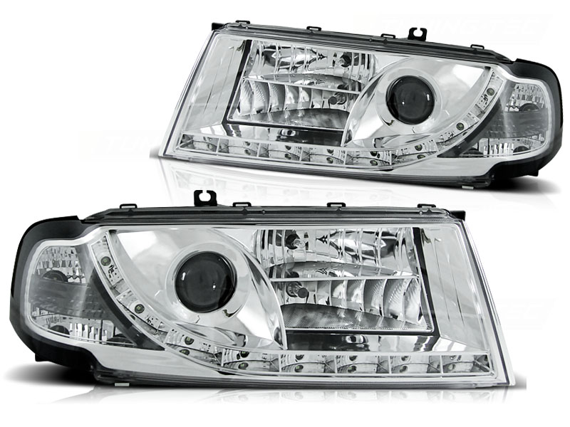Faros Skoda Octavia 01-04 Dayline Los ojos del Diablo cromo