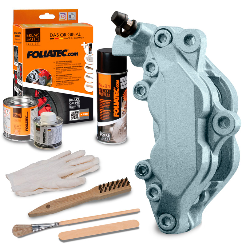 Foliatec Remklauwlakset - Marine Bay Zilver Metallic- 3 Componenten