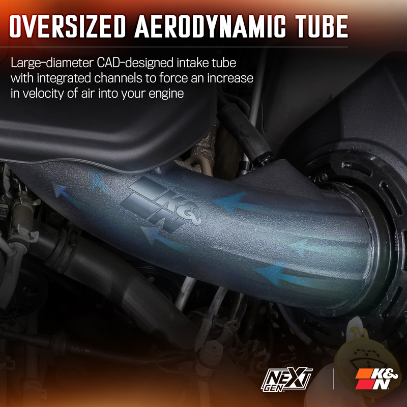 K&N NextGen Cold Air intake  Jeep Grand Cherokee 2016-2022 & Dodge Durango 2016- 3.6L V6 (50-1572)