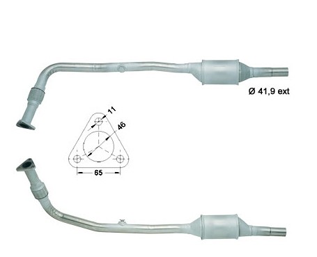 VW POLO 1.4i 1390 cc 44 Kw / 60 cv APQ Magnaflow CAT Bouwjaar: 7