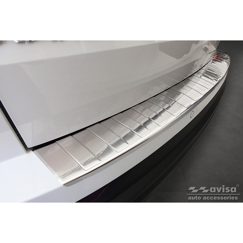 RVS Achterbumperprotector  Skoda Karoq Facelift 2022- + Sportline Facelift 2022- 'Ribs'