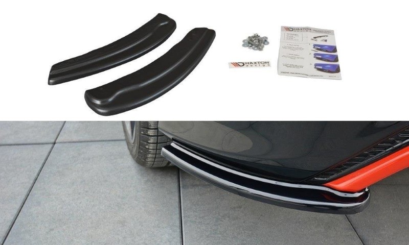 Achterzij Spoilers Ford Focus ST-Line Mk3 FL Glanzend Zwart