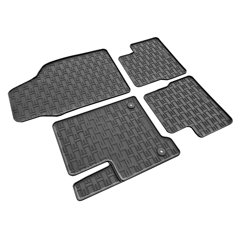 CIKCAR Rubber matten  Fiat 500 Hybrid 2026- (4-delig + montagesysteem)