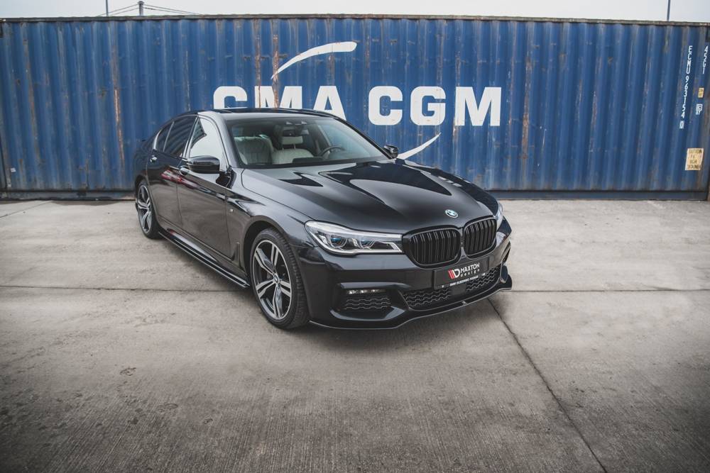 Voorspoiler V.1 BMW 7-Serie G11 M Pakket Maxton Glans Zwart