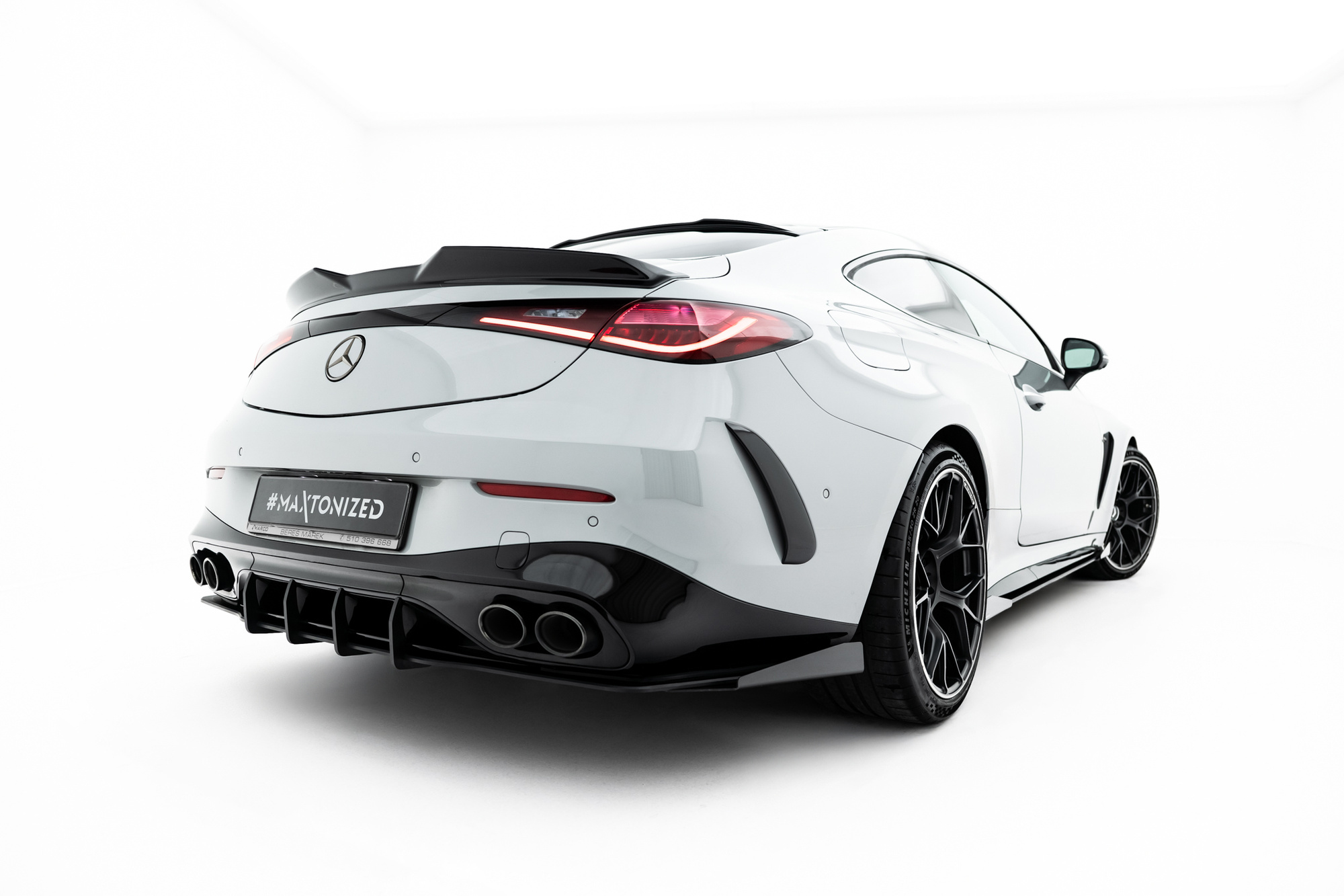 Street Pro Achterdiffuser + Flaps Mercedes-AMG CLE 53 Aero C236 2023 – Maxton Design