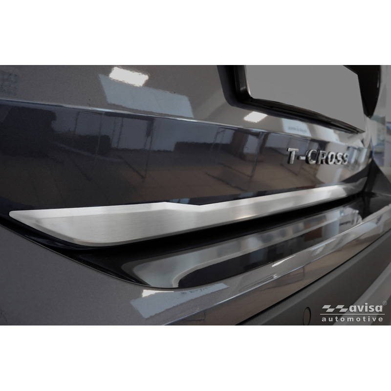 Avisa Geborsteld RVS Kofferbak Sierlijst  Volkswagen T-Cross 2019-2024 & Facelift 2024-