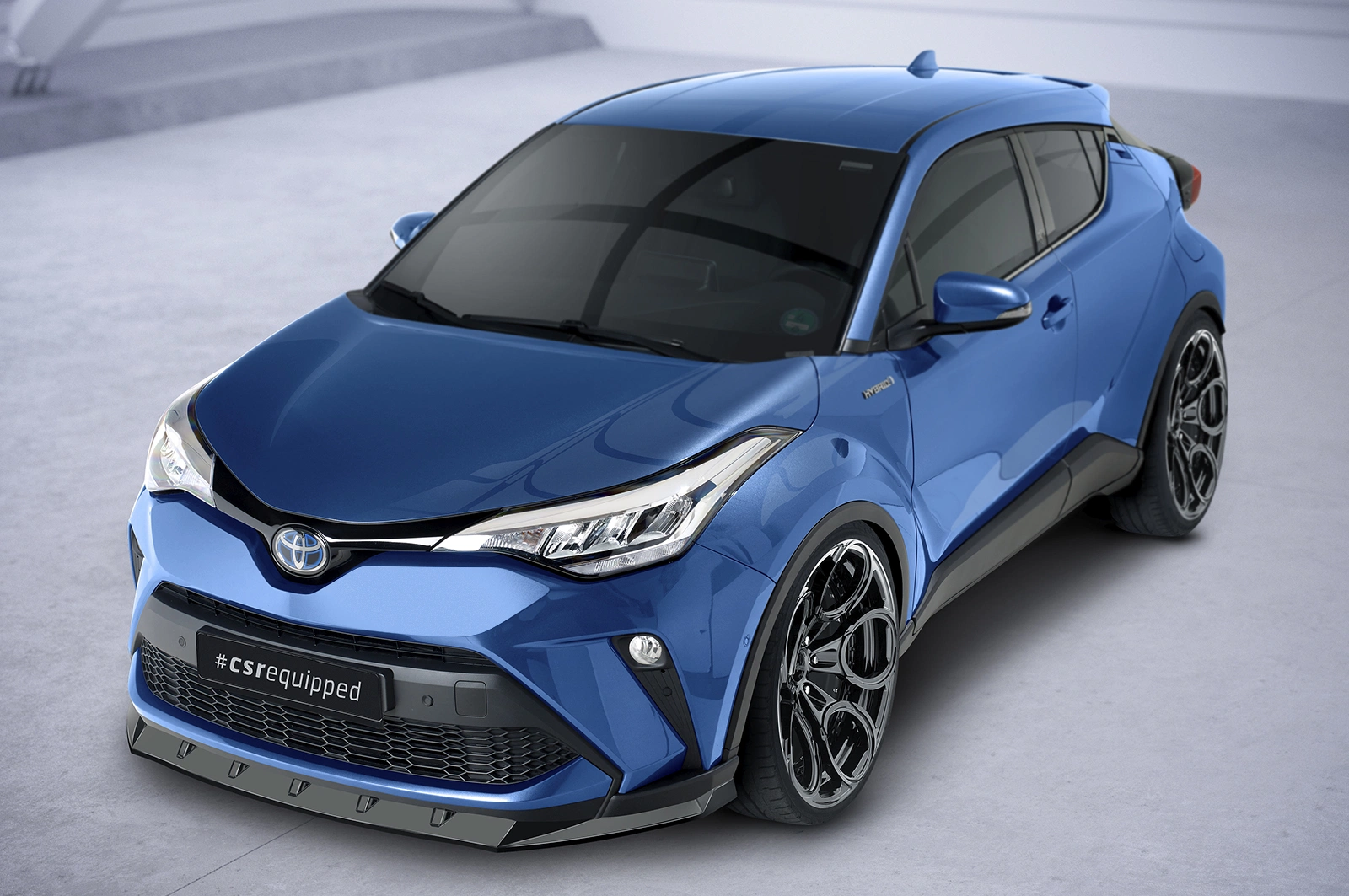 Voorspoiler Toyota C-HR Facelift 2020- Glans Zwart CSR