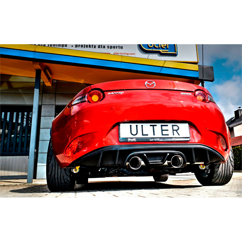 Dubbele RVS Sportuitlaat  Mazda MX-5 (ND) 1.5 96kW & 2.0 118/135kW 2015- 2x 91mm