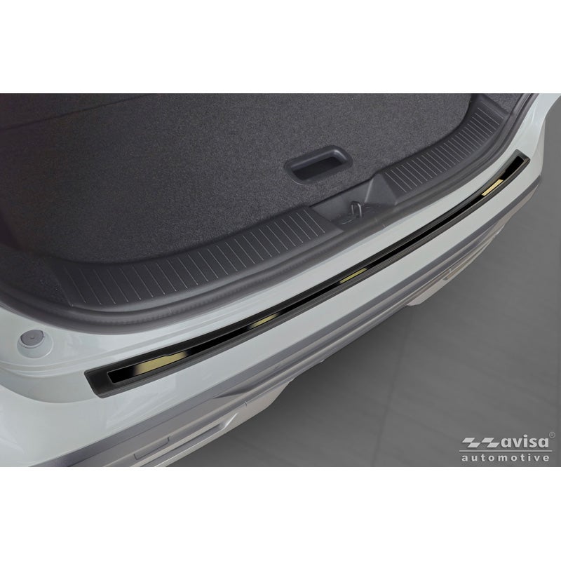 Avisa RVS Achterbumperprotector Shadow Premium  Nissan Qashqai III (J12) 2021-2024 & Facelift 2024- - Zwart / Glanzend Zwart