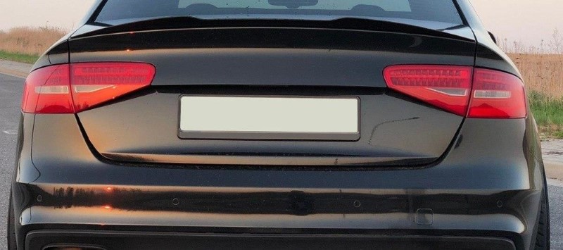Spoilerkap Audi S4 B8 FL Sedan Glanzend Zwart Maxton