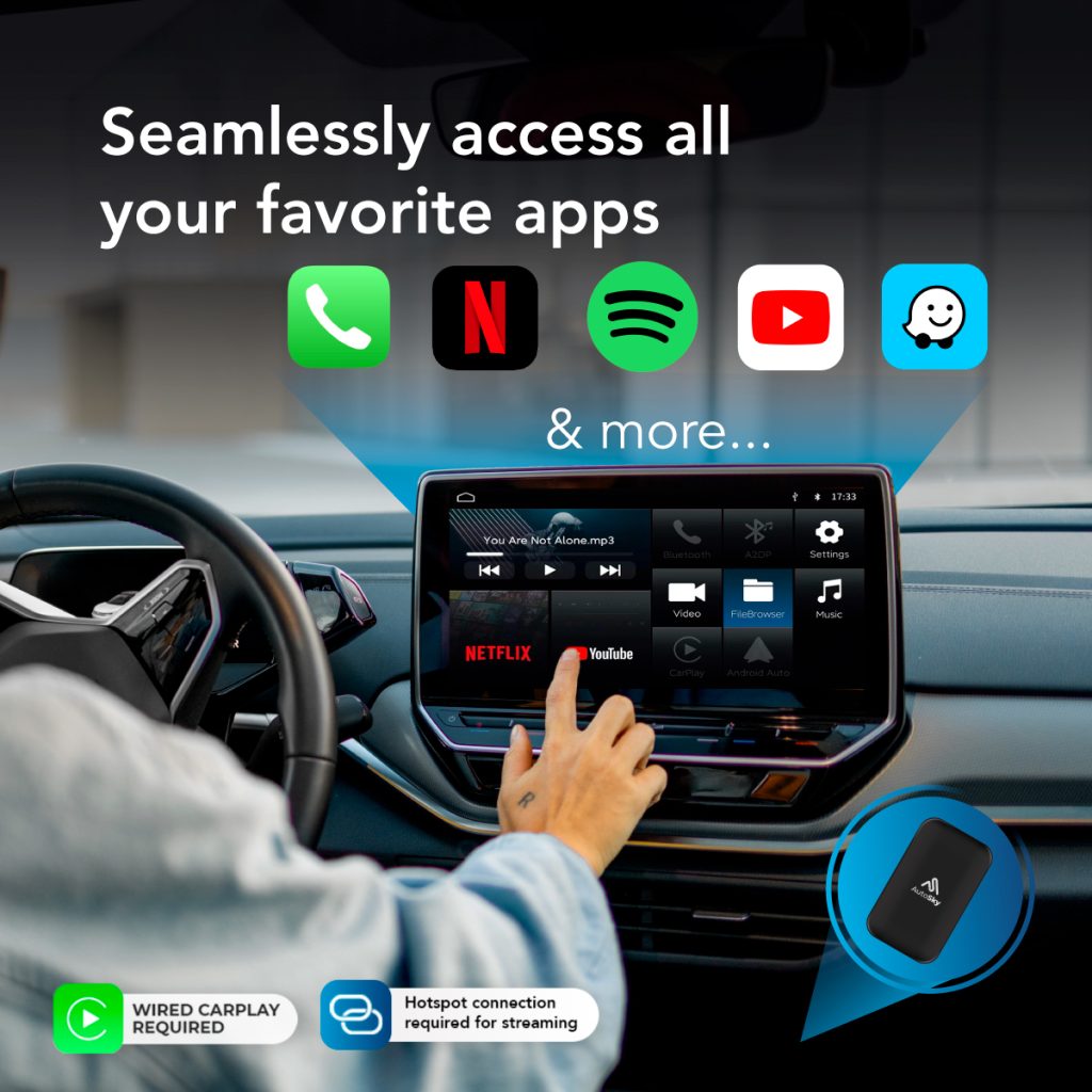 AI Box Lite Plus 2.0 Wireless CarPlay & Android Auto Adapter – AutoSky