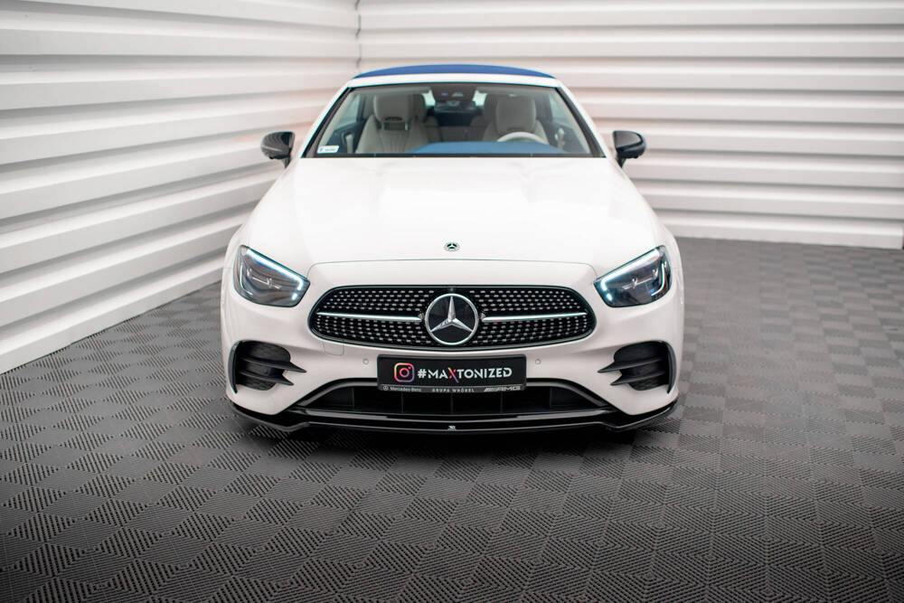 Voorspoiler V.1 Mercedes E Klasse AMG Pakket W213 / C238 Maxton Glans Zwart