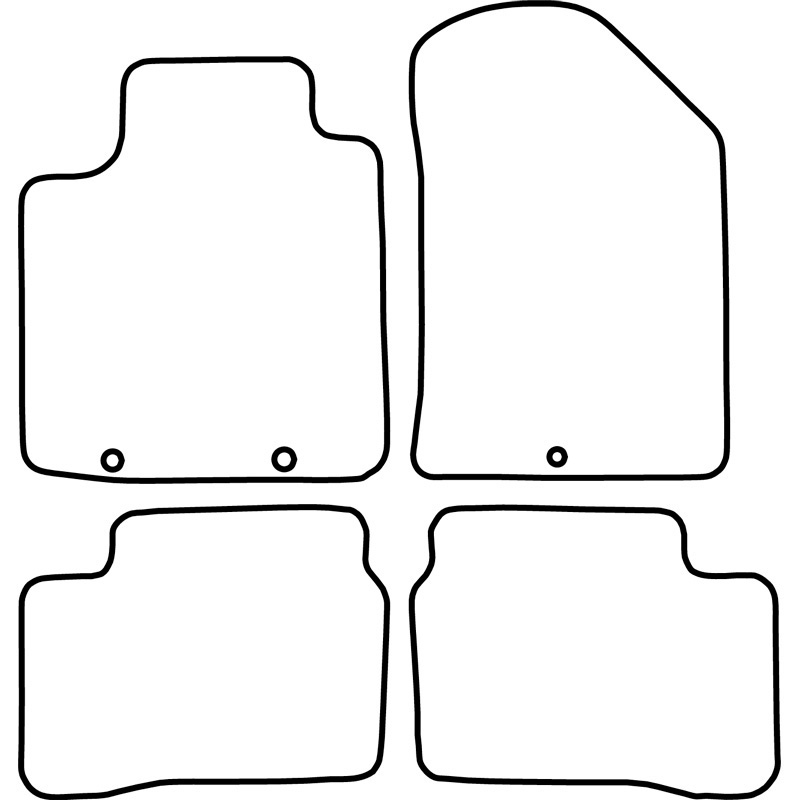Automatten Velours  Kia Picanto 2015-2017