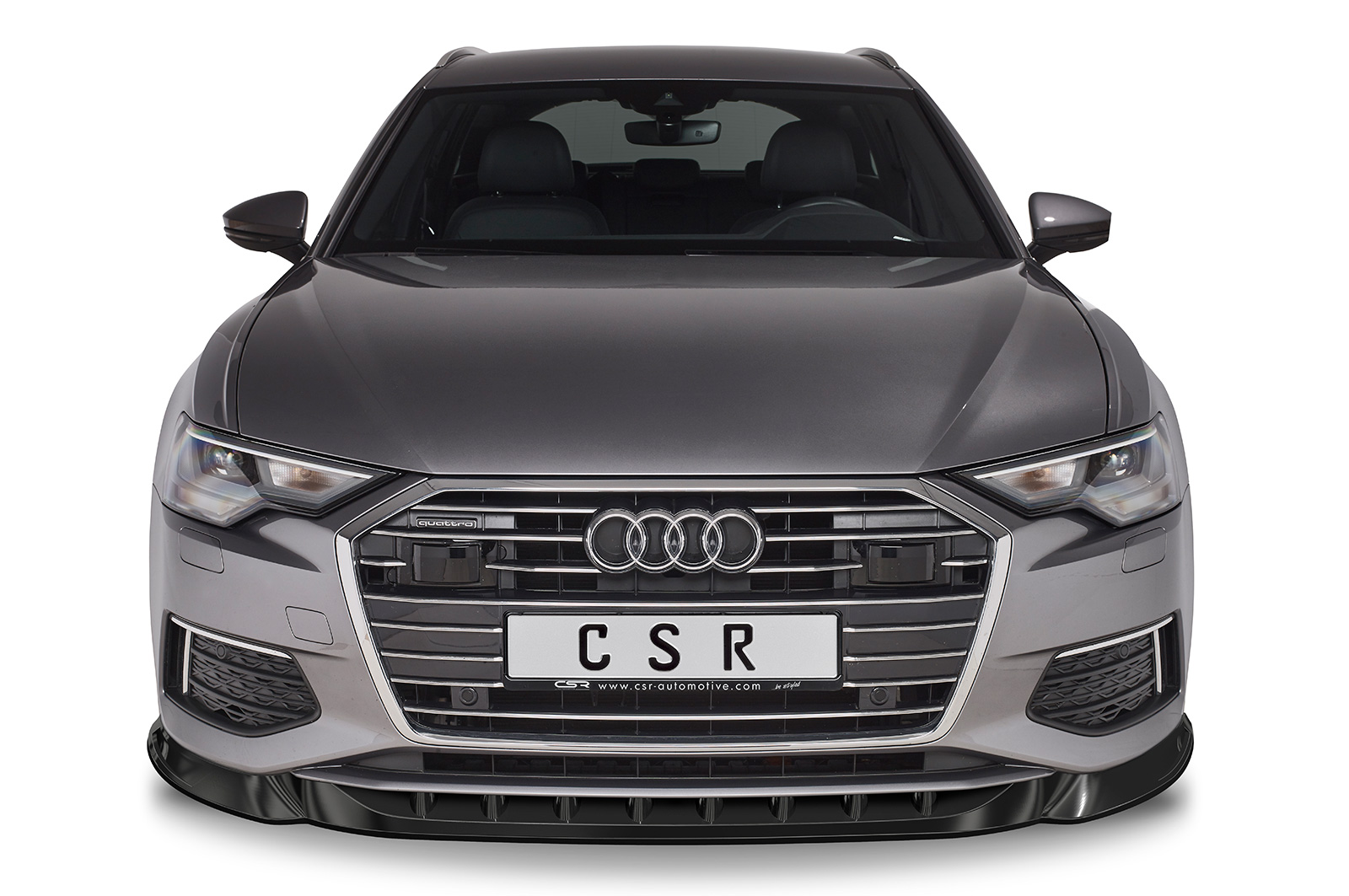 Voorspoiler Audi A6 C8 CSR Glans Zwart