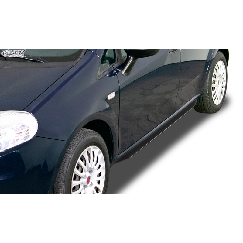 Sideskirts 'Slim'  Fiat Grande Punto 2005- & Punto Evo 2009- (ABS zwart glanzend)