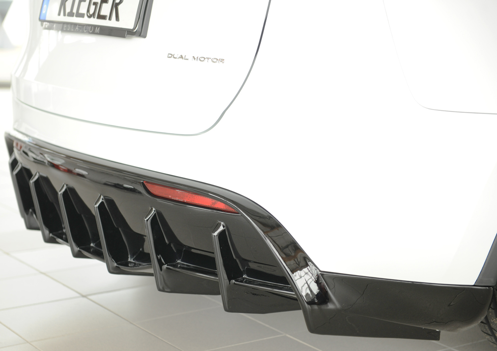 Diffuser Tesla Model Y Rieger Glans Zwart