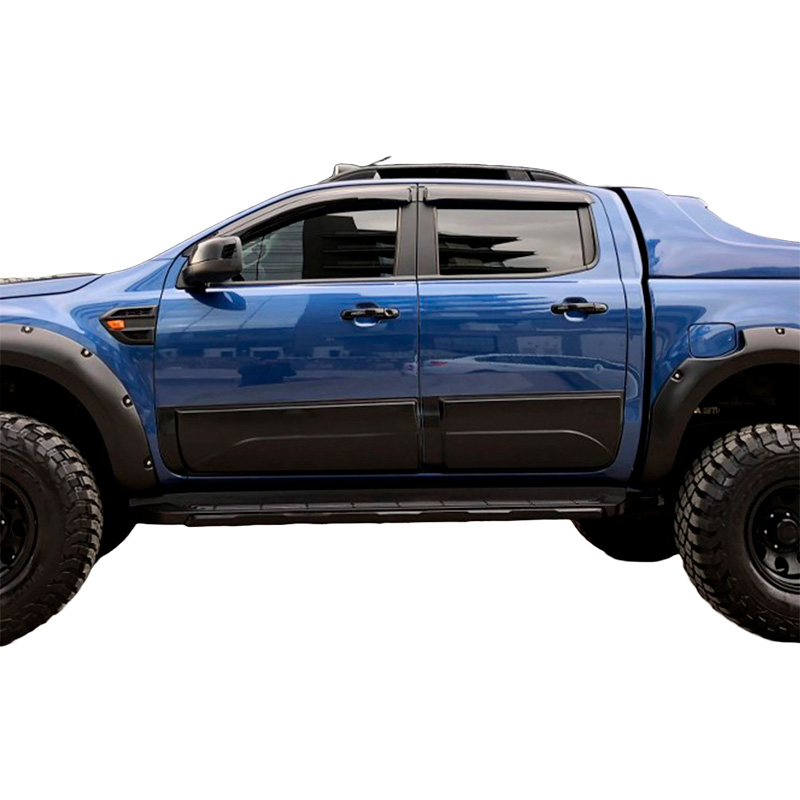 Deurpanelen  Ford Ranger T6/T7/T8 2012-2022 - Matzwart