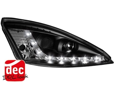 Faros Ford Focus 98-01 Los ojos del Diablo Dayline negro