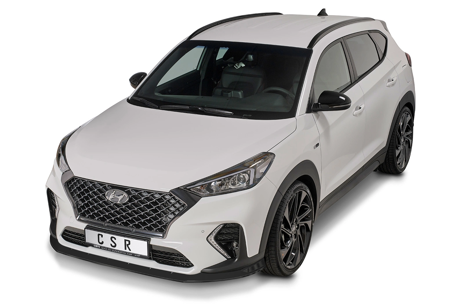Voorspoiler Hyundai Tucson (TLE) N-Line 2019–2020 – CSR Automotive – Glans Zwart