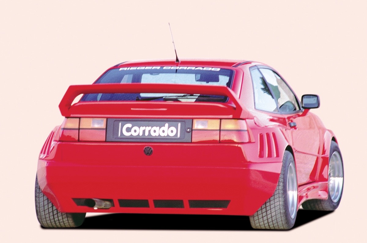 Achterspoiler 1 delig Breedversie ll VW Corrado Polyester Rieger