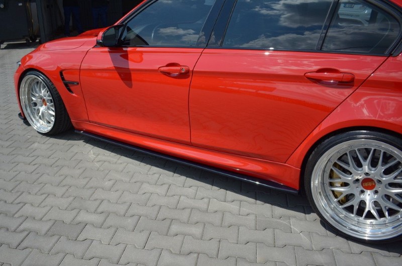 Zijskirts Diffusers V.1 BMW M3 F80 Glanzend Zwart