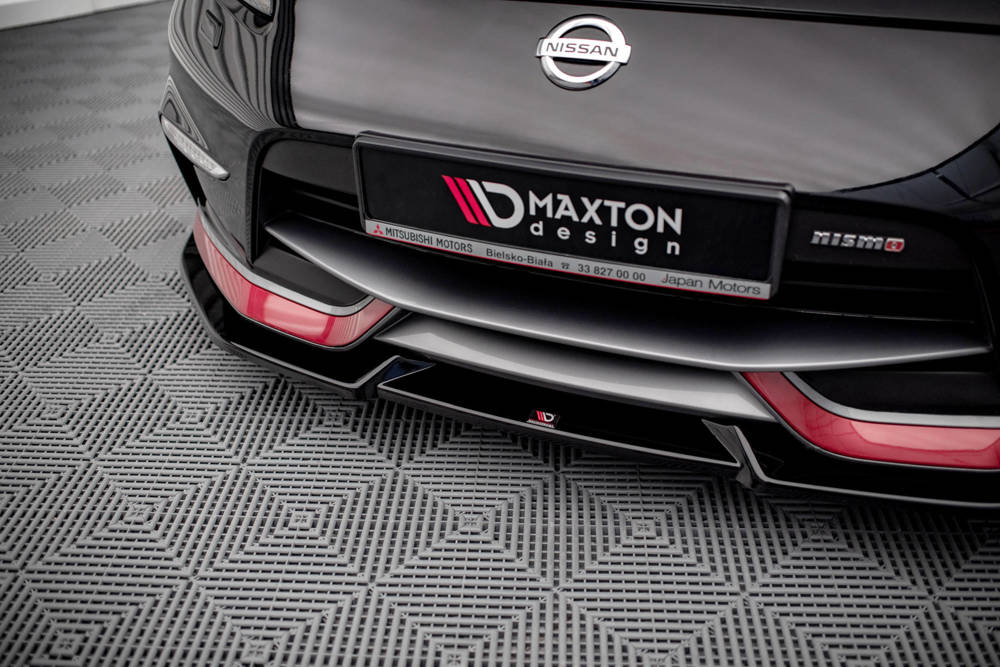 Voorspoiler V.2 Nissan Nismo 370Z Maxton Glans Zwart