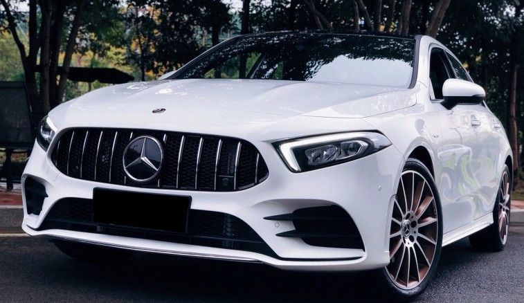 Grill Mercedes A klasse W177 GT-Look met Camera Chroom