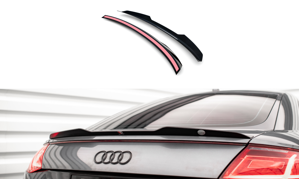 Spoiler Audi TT S-Line / TTS 8S Maxton Glans Zwart