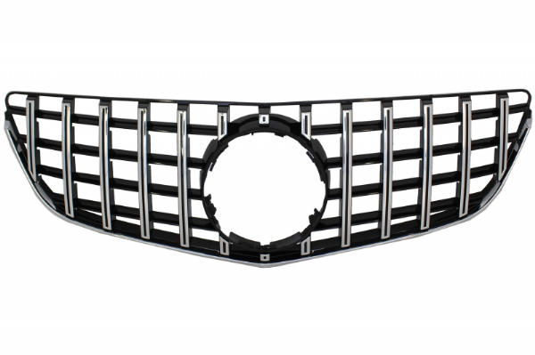 Grill Mercedes C207 W207 A207 Facelift (2013-2017) Coupe Cabrio GTR Look Glans Zwart/Chroom