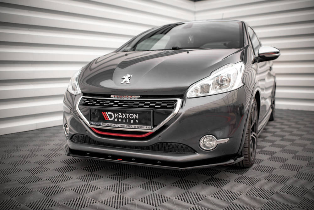 Voorspoiler V.1 Peugeot 208 GTi Maxton Glans Zwart