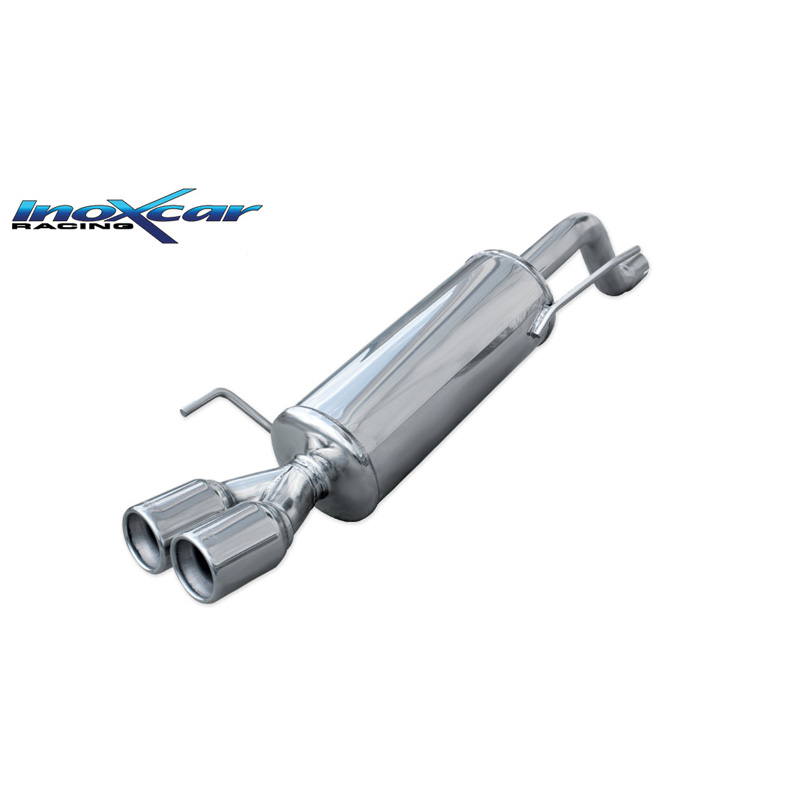 100% RVS Sportuitlaat  Fiat Punto EVO 1.4 Turbo MultiAir 165pk 2010- 2x80mm