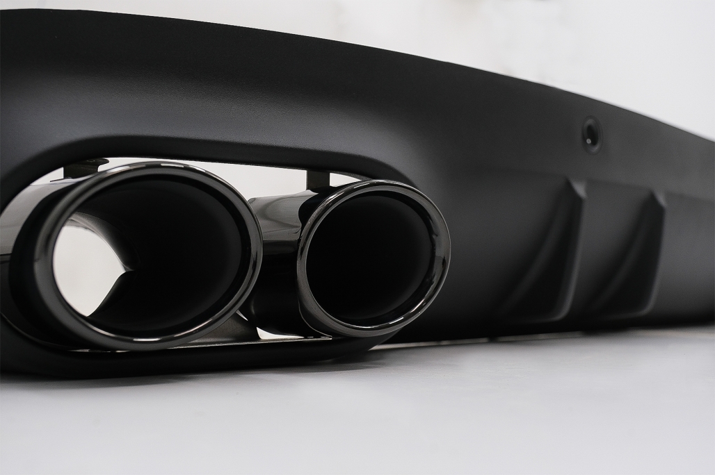 Diffuser Mercedes CLS C257 53 AMG Look Zwarte Sierstukken
