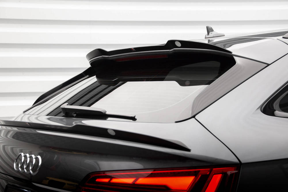 Spoiler Audi Q5 S-Line & SQ5 Sportback Facelift 2020 - Maxton Glans Zwart