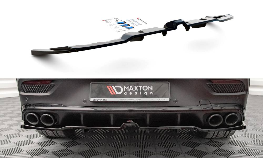 Diffuser Mercedes GLE 53 AMG Coupe C167 Maxton Glans Zwart