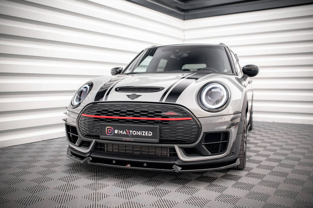 Voorspoiler V.3 Mini Cooper Clubman John Cooper Works F54 2015 - 2019 Maxton Glans Zwart