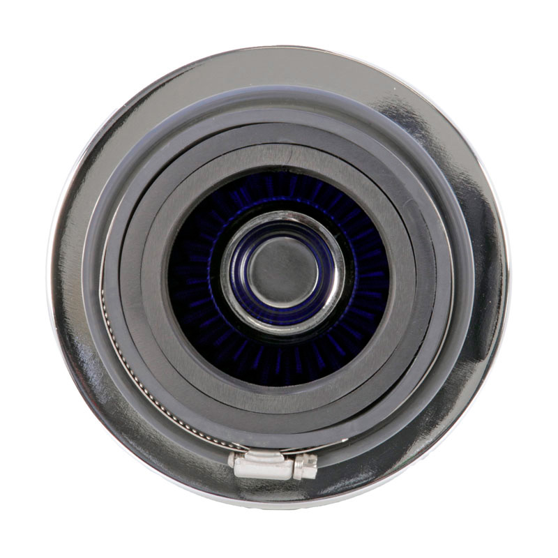 K&N RG-Serie universeel vervangingsfilter met 3 aansluitdiameters Blauw (RG-1001BL-L)
