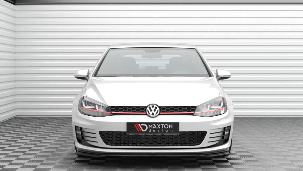 Voorspoiler VW Golf 7 GTI Glans Zwart v.3