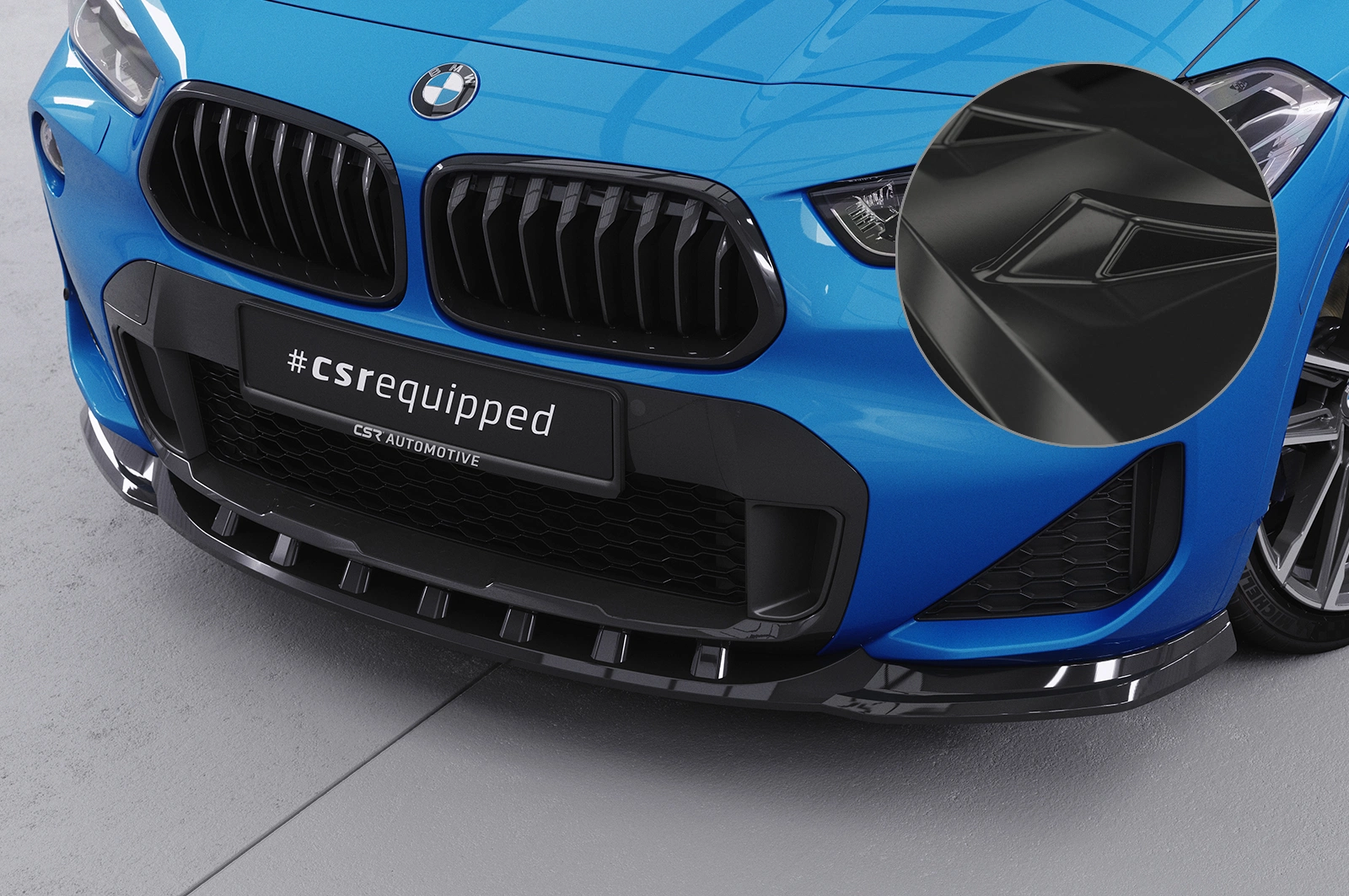 Voorspoiler BMW X2 F39 M-Paket Glans Zwart van CSR Automotive (2018-)