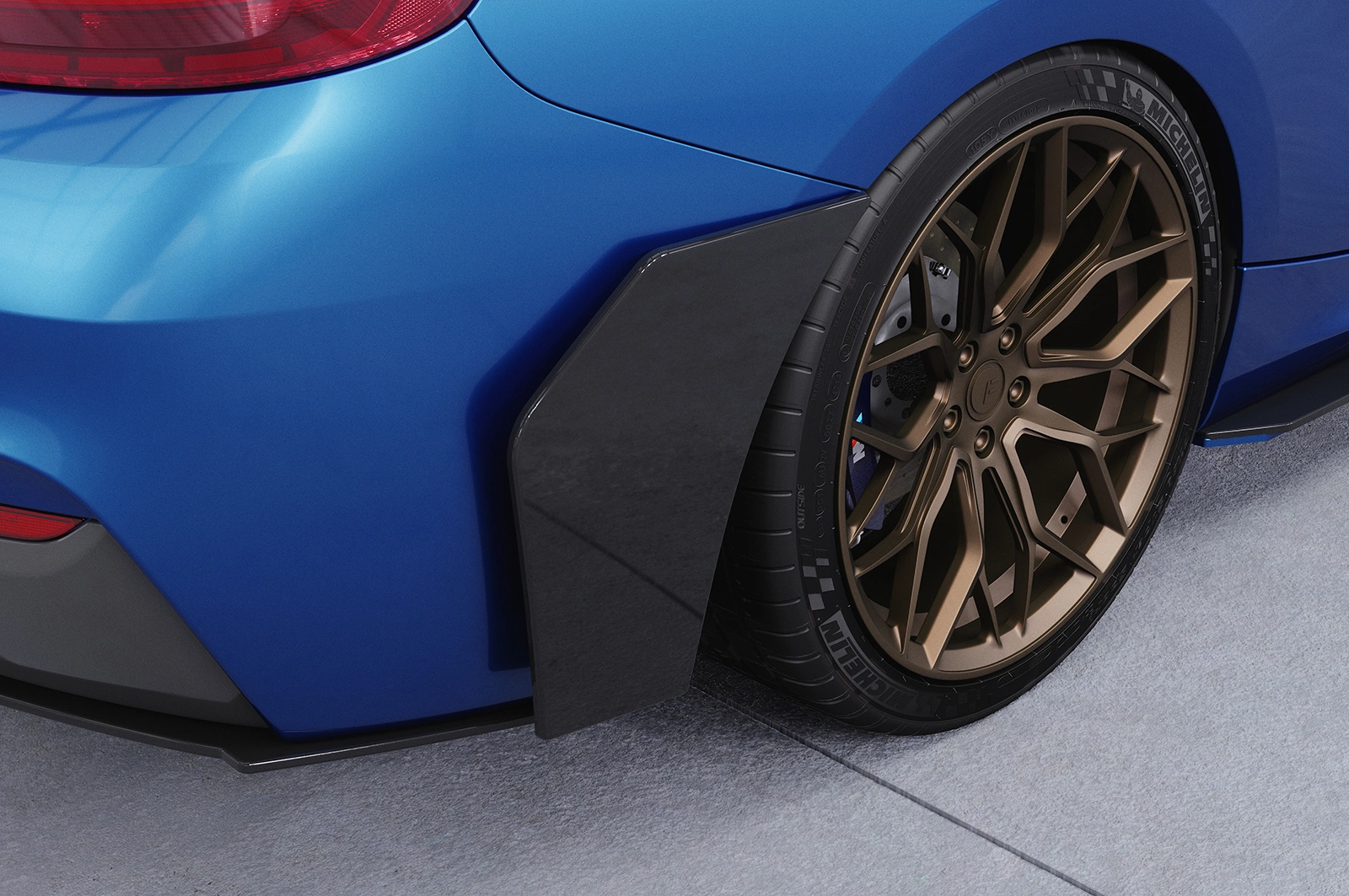 Side Blades BMW 2er F22 / F23 M‑Paket Glans Zwart – CSR