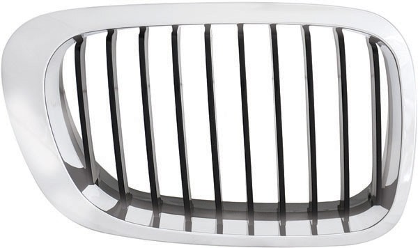 Grill rechts BMW E46 98-03 ZWART/Chroom