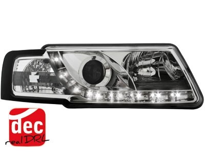 Headlights VW Passat 3B 96-00 Devil Eyes Dlite LED Chrome