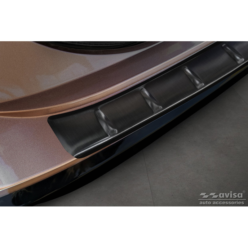 Zwart RVS Achterbumperprotector  Nissan Ariya 2022- 'Ribs'