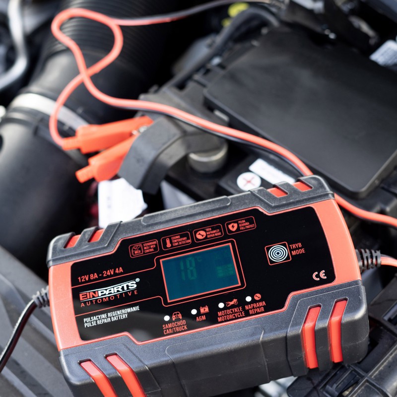 EPCBC02 8A 12/24V BATTERY CHARGER WITH BATTERY REPAIR FUNCTION
