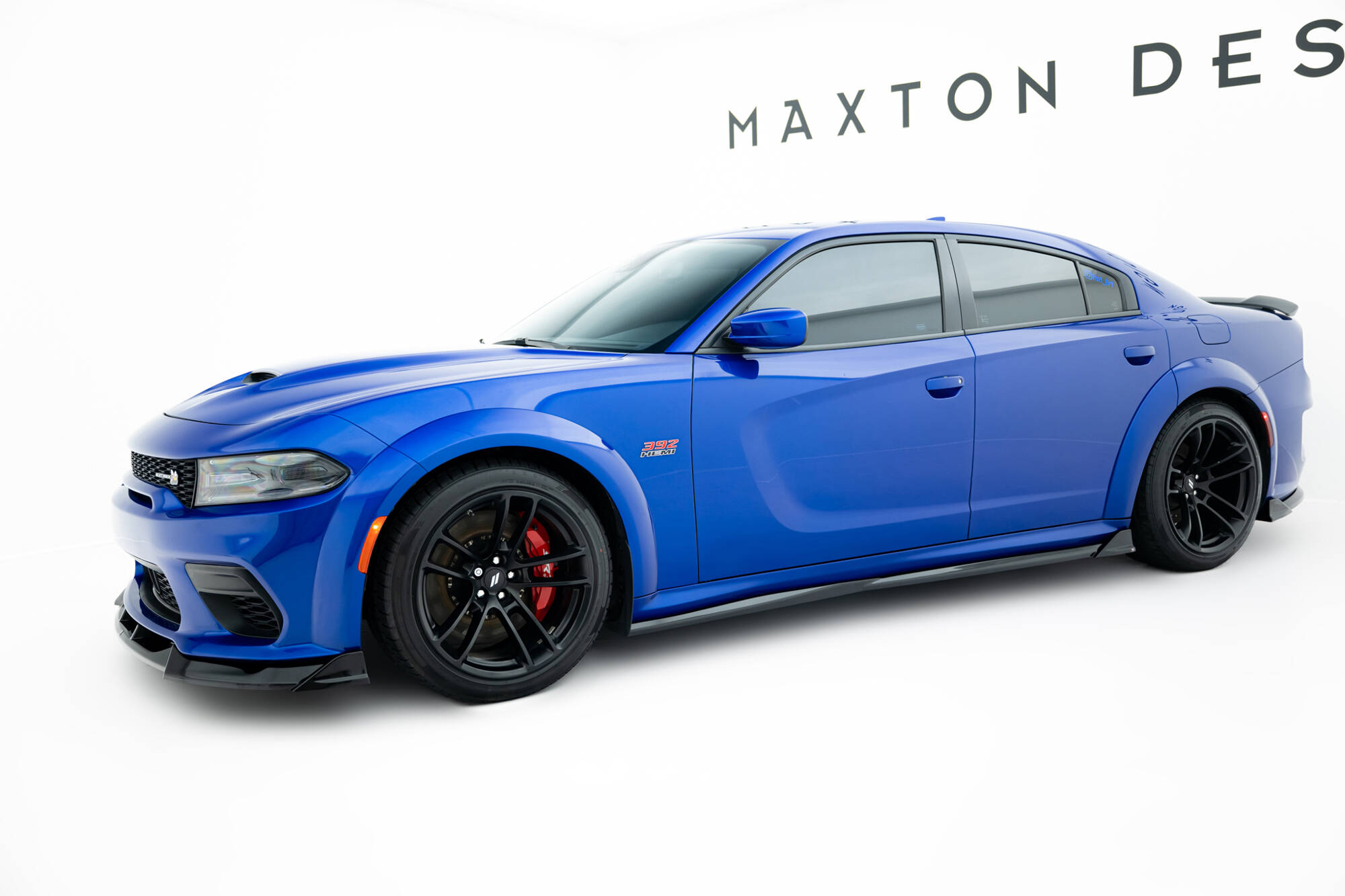 Street Pro Zijskirts Dodge Charger RT Scat Pack Widebody MK3 Facelift Maxton Glanzend zwart
