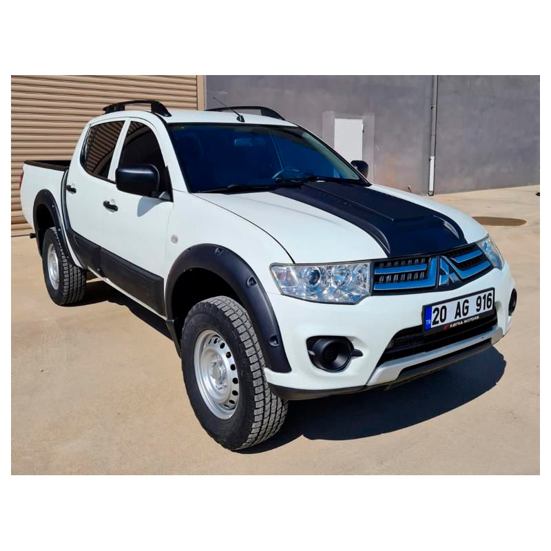 Deurpanelen  Mitsubishi L200 Triton 4 2007-2014 - Matzwart
