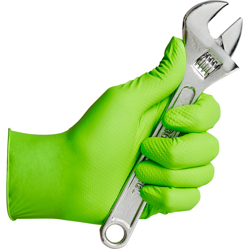 Gripp-It nitril handschoenen - maat L - Groen - dispenserdoos à 50 stuks