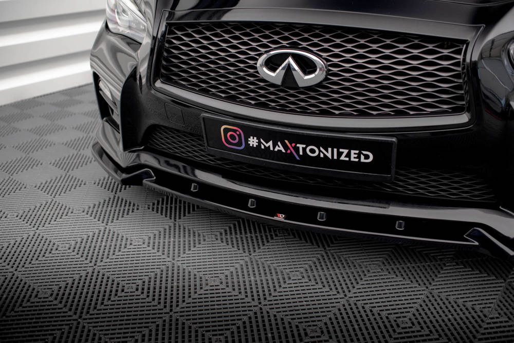 Voorspoiler V.2 Infiniti Q50 S Maxton Glans Zwart