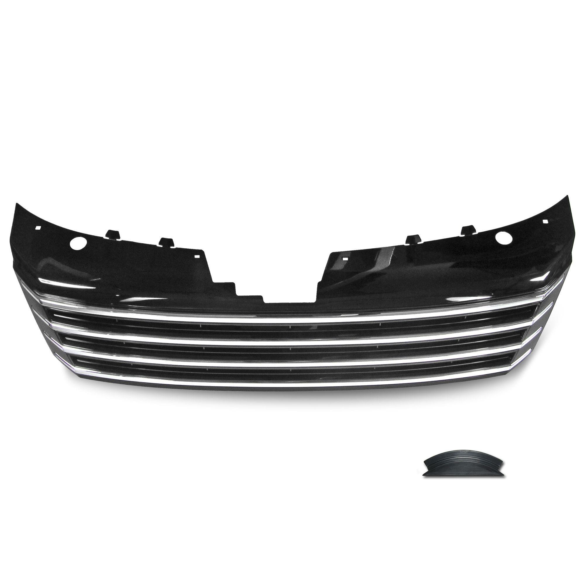 Sportgrill VW Passat B7 2010- Zwart met Chroom