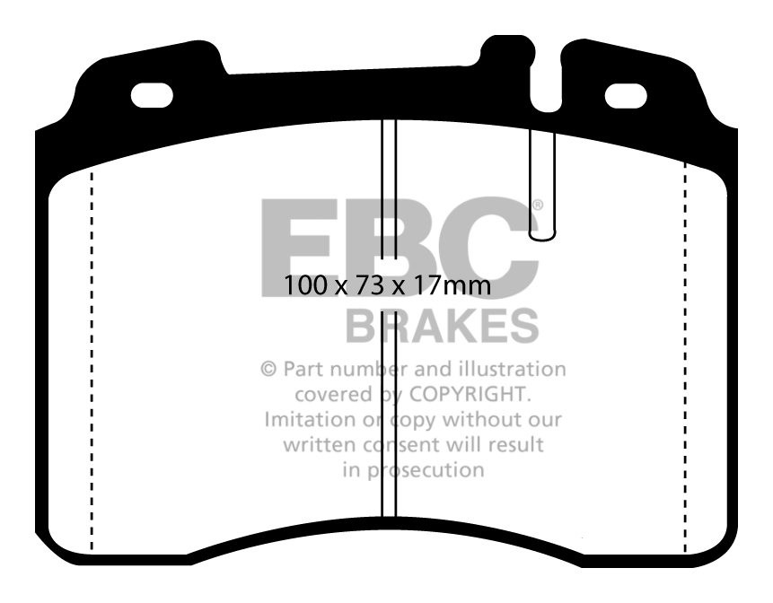 EBC Brakes MERCEDES C-Class (W202) C36 AMG 95-97 Remblokken voor