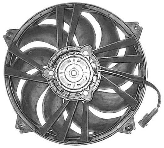 Radiator FAN PEUGEOT 307 01-05 335 mm 1.4 D/2.0 HDI +AC